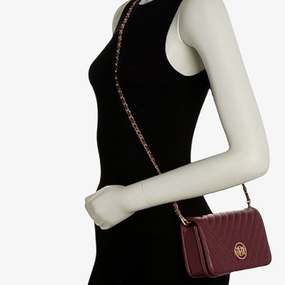 Badgley Mischka Nwt Wine Color Crossbody Bag Purse - Picture 6 of 6